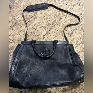 Black Tory Burch leather tote